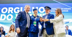 Presidente da Repblica, Luiz Incio Lula da Silva, durante Cerimnia de entrega de aeronave da Embraer  Azul