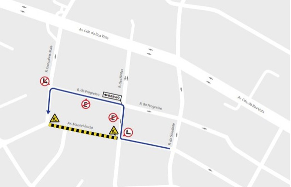 O trabalho na Avenida Manoel Borba visa aprimorar a infraestrutura local e proporcionar melhorias significativas na drenagem e tambm passeio. (Foto: Divulgao/CTTU)