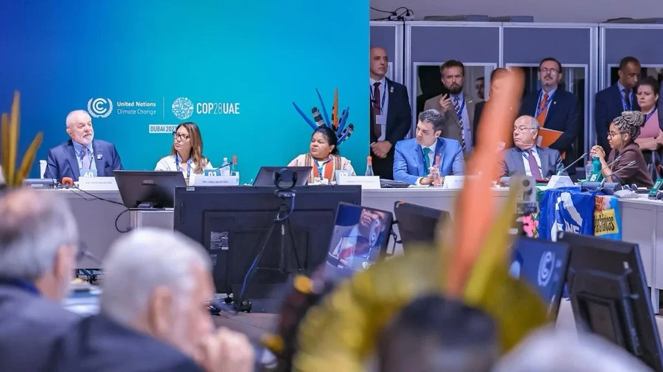 Lula est em Dubai para a Conferncia das Naes Unidas para Mudanas Climticas (COP28) (Foto: Ricardo Stuckert/PR
)