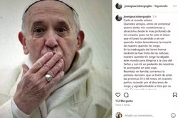 Sobrinho do papa divulga ''carta ao mundo'' e faz pedido aos fiis (foto: Reproduo/Redes sociais )