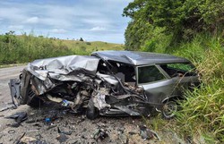 Motorista morre em coliso com caminhonete, em Quipap (Reproduo)