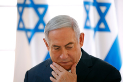 Tribunal Penal Internacional solicita mandados de priso contra lderes do Hamas e Netanyahu   (Crdito: AMIR COHEN / POOL / AFP)