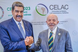 

Luiz e Nicolás Maduro se encontraram no Caribe