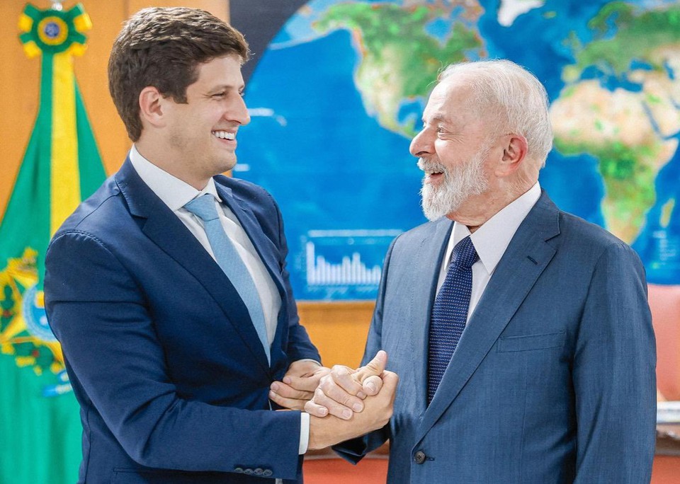 Joo Campos e Lula se encontraram em Braslia na quarta-feira (29) (Ricardo Stuckert/Divulgao)