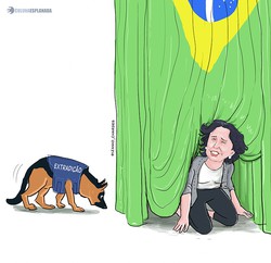 Peruanos revoltados (Charge: Izanio Faanha
)