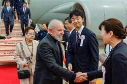 Lula  recebido por casal imperial do Japo (foto: Ricardo Stuckert/PR)