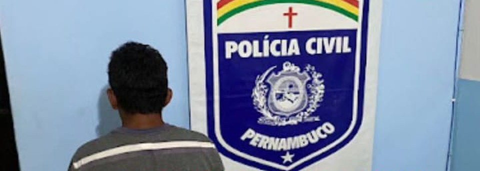 O suspeito foi encaminhado para a Delegacia de So Jos da Coroa Grande, no Litoral Sul do Estado, no qual foi autuado pelo crime de estupro de vulnervel (Foto: Reproduo/Redes sociais )