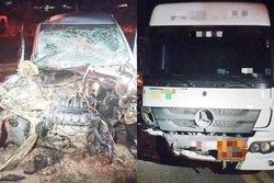 Coliso entre carro e caminho-tanque deixa uma pessoa ferida em Arcoverde (Divulgao/PRF)