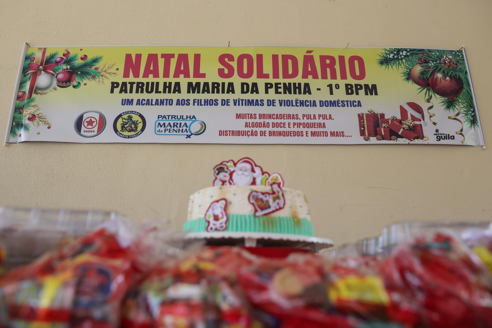 Natal Solidário foi organizado pela PM (Foto: rafael Vieira/DP)