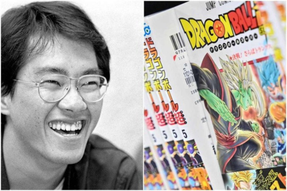 O criador dos quadrinhos e desenhos animados 'Dragon Ball', Akira Toriyama, morreu aos 68 anos (Crdito: STR / JIJI PRESS / AFP e RICHARD A. BROOKS / AFP)