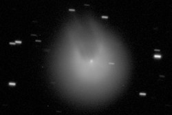 

O 'cometa do diabo' recebe esse nome devido aos 'chifres' que se formam na cauda dele 