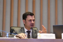
O ex-secretrio de Segurana Pblica do Distrito Federal Anderson Torres presta depoimento na CPI dos Atos Antidemocrticos, da Cmara Legislativa