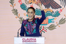 Claudia Sheinbaum faz histria e  eleita presidente do Mxico (Crdito: GERARDO LUNA / AFP)