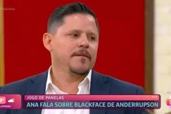 Após blackface, participante do Jogo de Panelas se desculpa ao vivo (crédito: Reprodução/TV Globo)