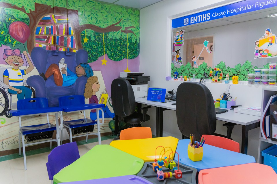 Com a inaugurao, o servio amplia a sua atuao, oferecendo o suporte educacional em quatro unidades hospitalares (IMIP, Oswaldo Cruz, Baro de Lucena e Hospital de Cncer de Pernambuco), alm do Atendimento Pedaggico Domiciliar (APD) (Foto: Divulgao)