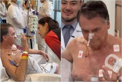 Vdeo: Bolsonaro faz fisioterapia durante internao na UTI (fotos: Reproduo/Instagram
)