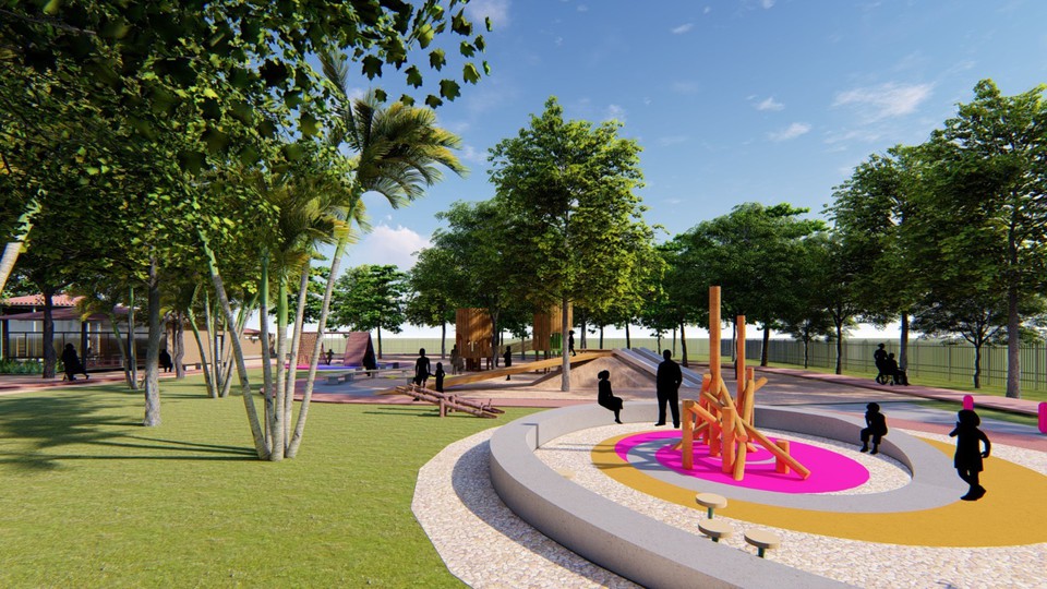 Projeto computadorizado mostra como ficar o parque  (Imagem: Prefeitura do Recife)