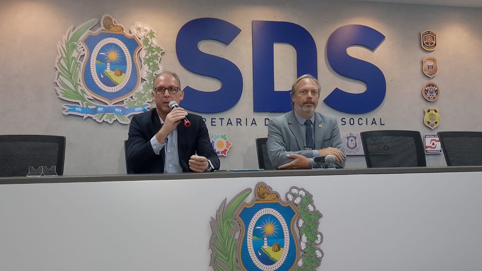 Coletiva na SDS-PE sobre o caso foi realizada nesta sexta (19) (Foto: Wilson Maranhão/DP)