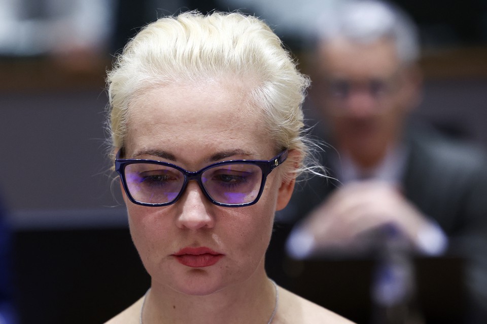 A viva de Alexei Navalny, Yulia Navalnaya (Crdito: YVES HERMAN / POOL / AFP)