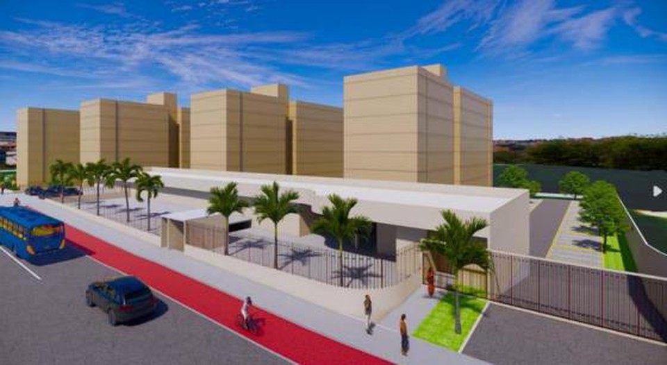 O Viva Olinda Condomnio Clube  um empreendimento residencial que prev a construo de 320 apartamentos (Foto: Reproduo/RIV)