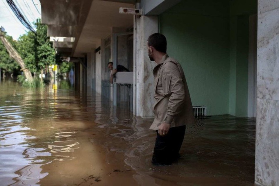 
Vrias cidades do Rio Grande do Sul foram afetadas pelas cheias (foto: Anselmo CUNHA/AFP)