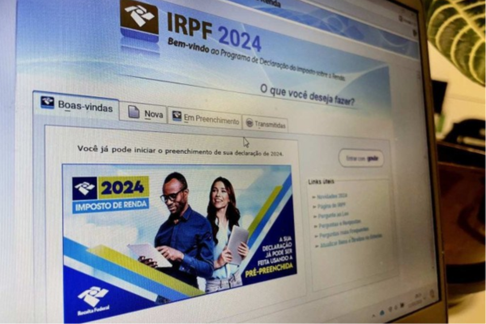 Receita Federal libera para download o Programa do Imposto de Renda 2024 (Crdito: Juca Varella/Agnca Brasil)