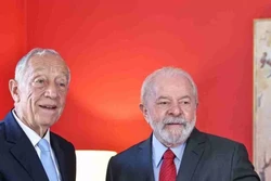 Para incômodo de Bolsonaro, Lula e presidente de Portugal se encontram (Ao saber do encontro entre ele e o petista, Bolsonaro, irritado, desmarcou o almoço previsto com o líder português. Foto: Ricardo Stuckert/Divulgação)