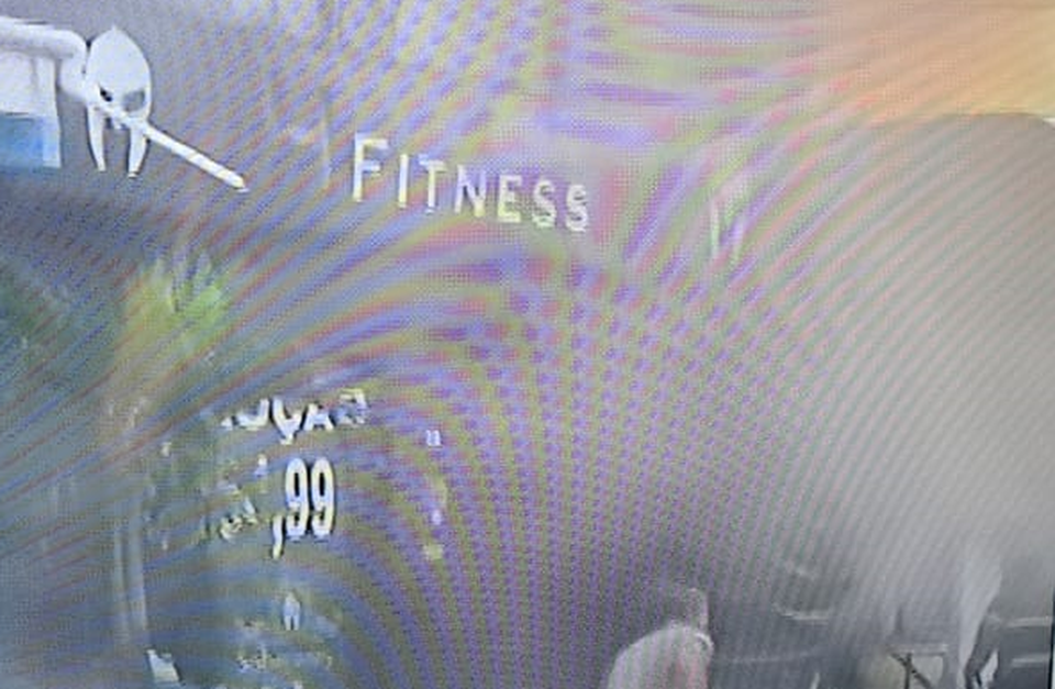 Imagens de redes sociais mostram muita fumaa no predio onde funciona JH Fitness (Foto: Redes Sociais )
