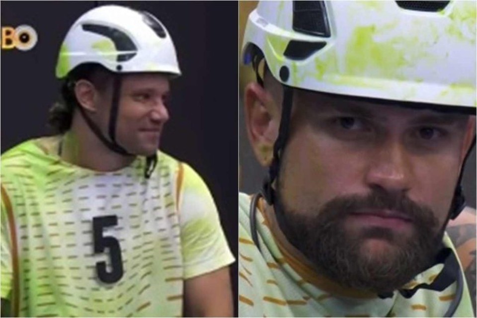 
Maycon e Vinicius Rodrigues durante a primeira prova do lder no BBB 24 (foto: Reproduo/TV Globo/Globoplay)