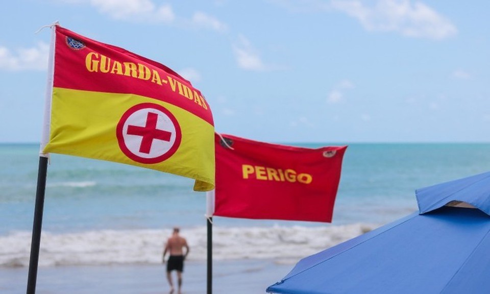 O Comit refora a importncia de seguir as sinalizaes nas praias, como placas e bandeirolas que indicam riscos de correntezas, fortes ondas e a presena de animais marinhos (Foto: Tarciso Augusto/Semas-PE)