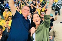 Bolsonaro e Amlia Barros 
