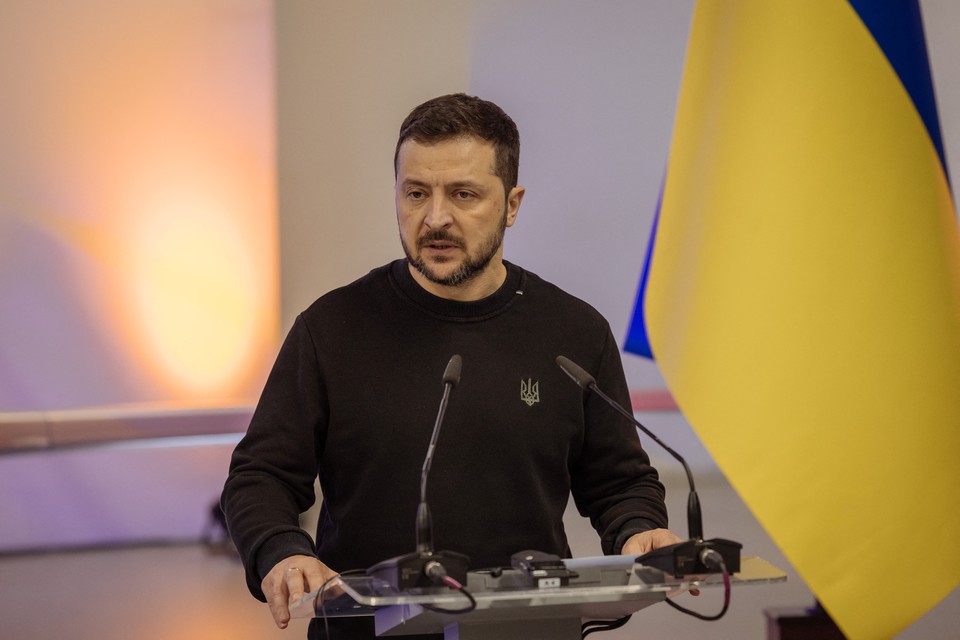 Volodymyr Zelensky, presidente da Ucrnia (Foto: ROMAN PILIPEY/AFP
)