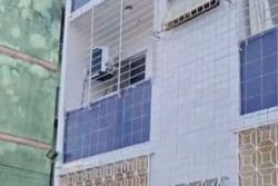 Prdio-caixo em Paulista  interditado pela Defesa Civil por afundamento (Foto: Reproduo/Instagram)