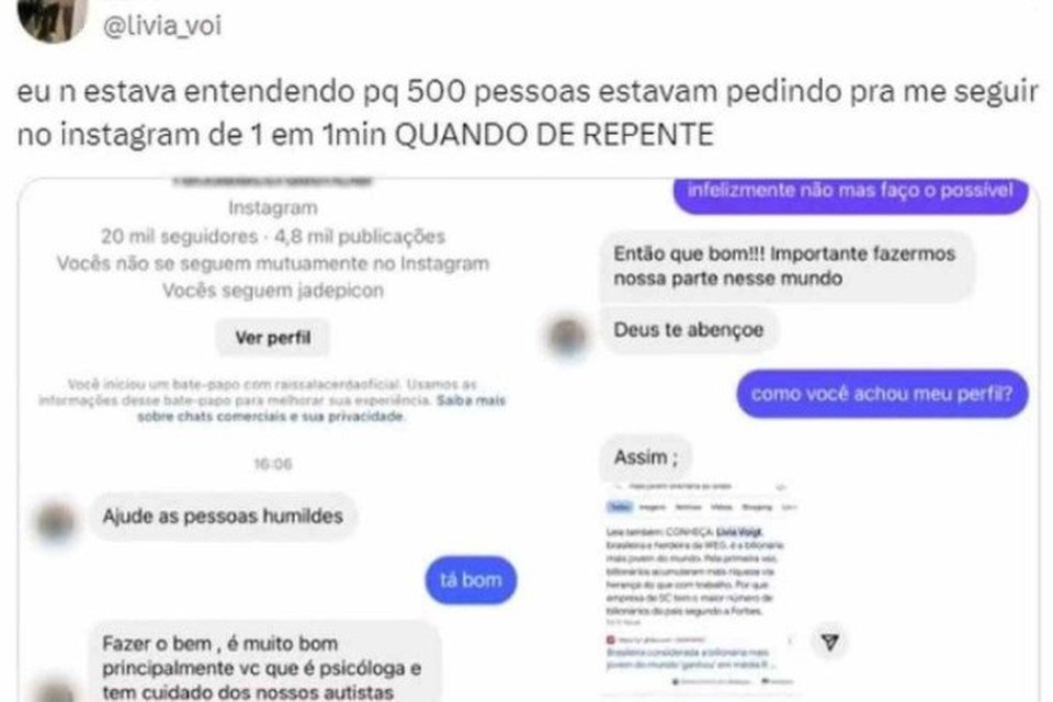 Com nome igual, jovem viralizou na web aps ser confundida com bilionria mais jovem do mundo  (foto: Redes sociais/ Reproduo)