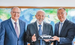 Em reunião com Lula, Hyundai anuncia US$ 1,1 bilhões em investimentos no Brasil (foto: Ricardo Stuckert/PR)