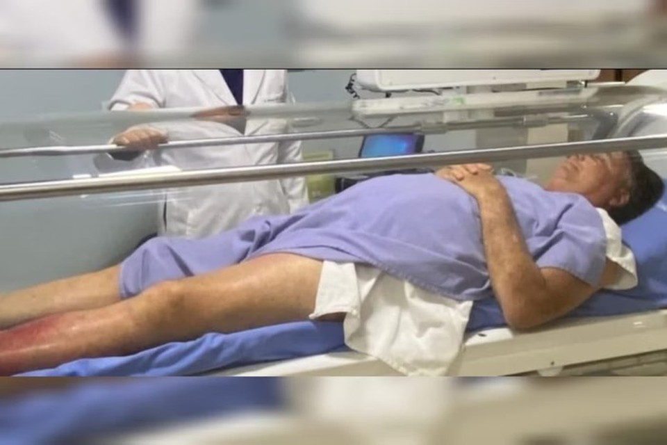 Bolsonaro est internado para tratar erisipela  (foto: Reproduo/X)