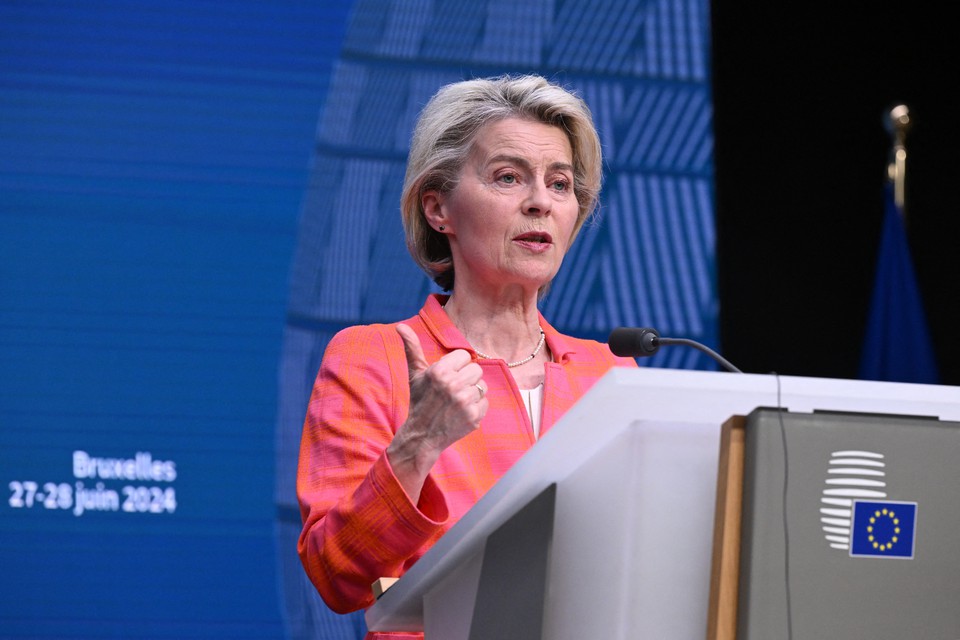 Presidente da Comisso Europeia, Ursula von der Leyen (foto: JOHN THYS / AFP)