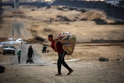 ONU diz que mais 500 mil palestinos j evacuaram Rafah, no sul de Gaza (Foto: AFP)