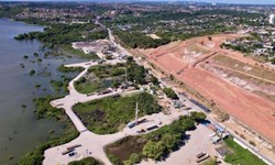 Vista geral da regio que engloba os bairros Pinheiro, Mutange, Bom Parto e Bebedouro, em Macei. Moradores tiveram que deixar suas casas devido a instabilidade do solo