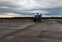FAB envia helicptero para auxiliar no resgate das vtimas no Rio Grande do Sul (Foto: FAB/Divulgao)