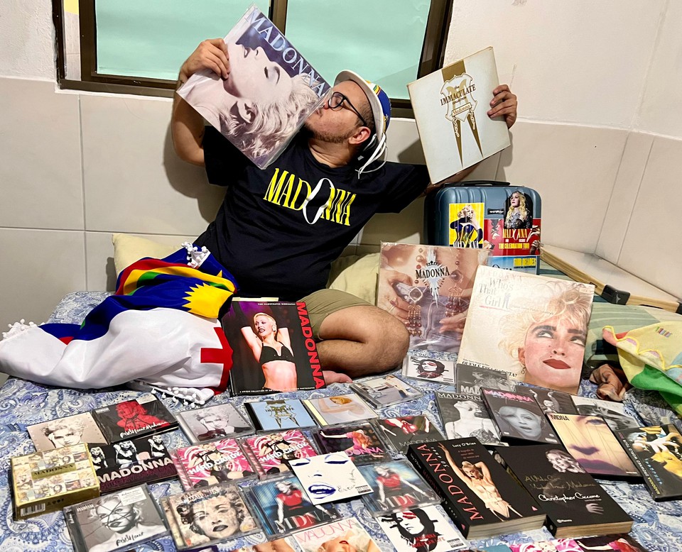 Kenny  f de Madonna desde criana e cantora fez parte de diversas fases de sua vida atravs da msica (Foto: Arquivo pessoal)