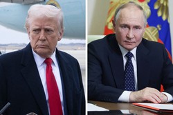Trump e Putin conversaro sobre a Ucrnia esta semana (Foto: Brendan Smialowski / AFP e Aleksey Babushkin / POOL / AFP)