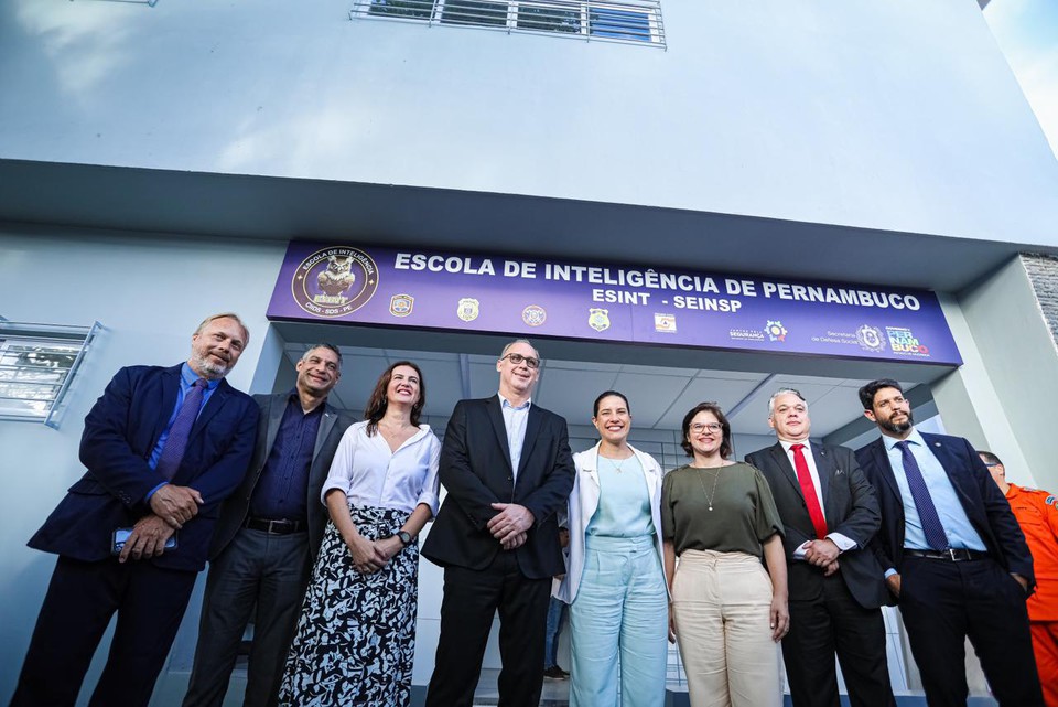 As obras da  Escola de Inteligncia foram iniciadas na gesto anterior e possui um investimento de R$ 2,1 milhes (Foto: Janana Pepeu/Secom)