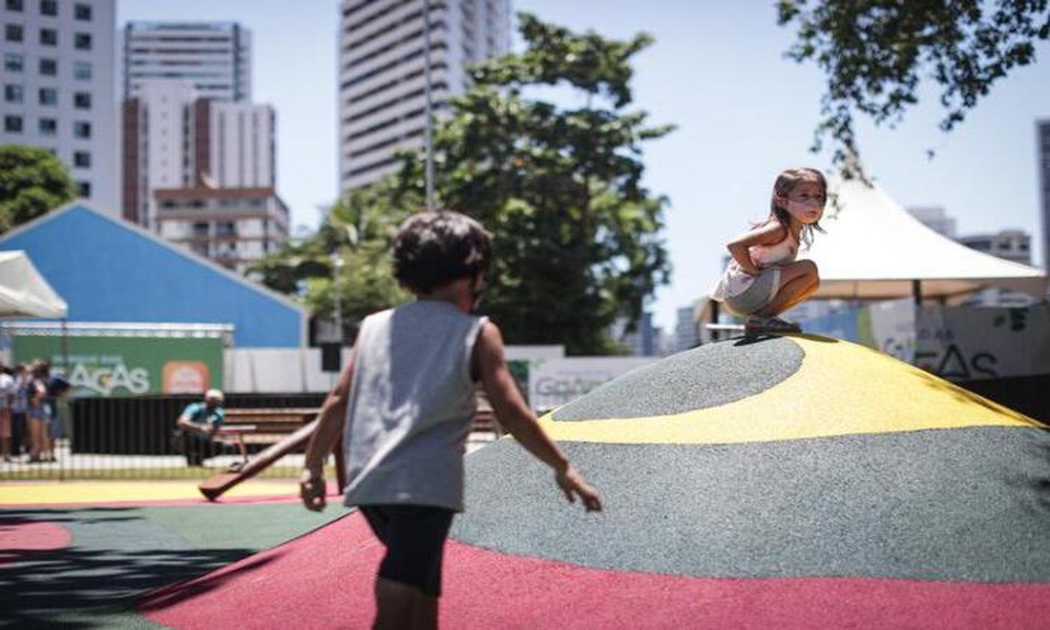 A construo do Parque das Graas iniciou no dia do aniversrio do Recife em 2021  (Foto: Rodolfo Loepert/PCR)