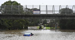 Milhares de pessoas são evacuadas por inundação que ameaça Sydney (Mick Tsikas/EPA/APP
)