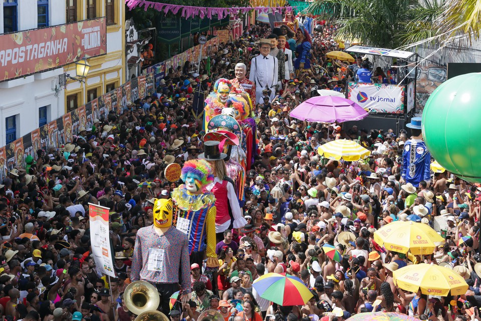 Encontro dos Bonecos Gigantes, em Olinda  (foto: Rafael Vieira/DP)