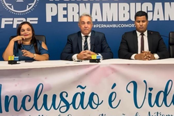 Federao Pernambucana firma parcerias para promover incluso no futebol do Estado (Divulgao/FPF)