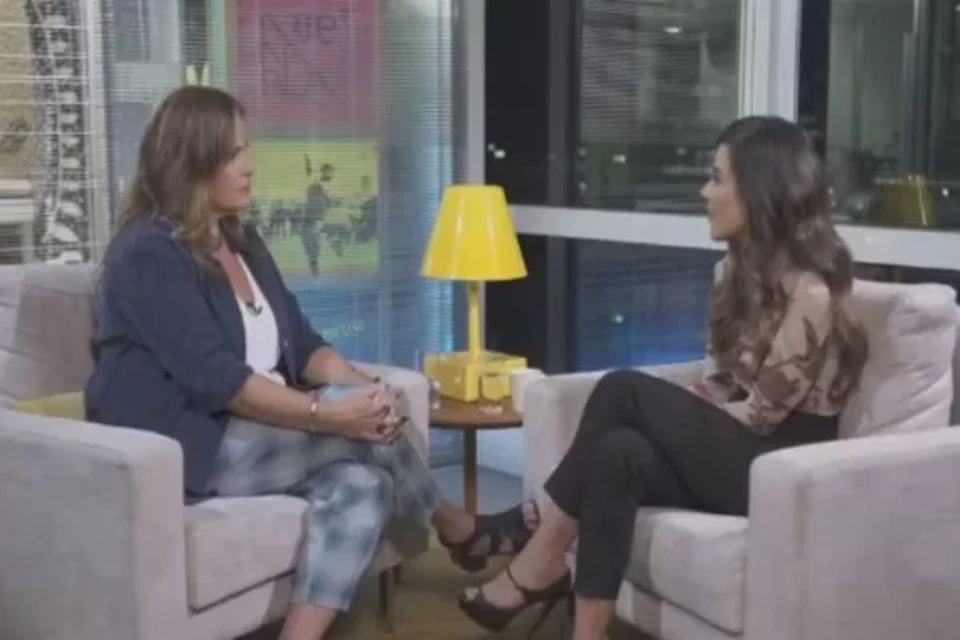A cantora concedeu entrevista a Renata Ceribelli (foto: Reproduo/TV Globo)