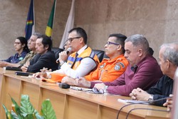 Defesa Civil de Pernambuco faz reunio para debater Operao Inverno 2024 (Foto: Nathalia Portela)