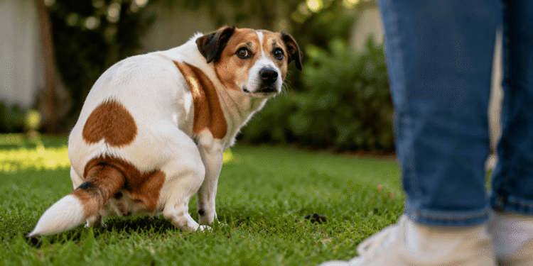 Veterinários revelam por que muitos cães olham para o tutor enquanto fazem cocô